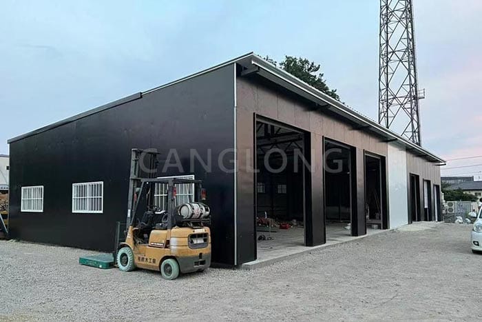 Japanese prefabricated metal garage