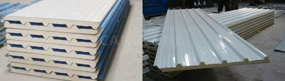 50mm Thick PUR/PIR Sandwich Roof Panel