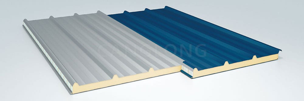 75mm Thick 4-Ribs PUF Panel Roof