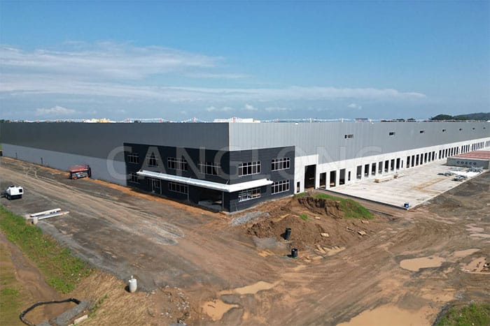 factory building with pir panels