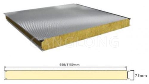 75mm Rock Wool Wall Panel