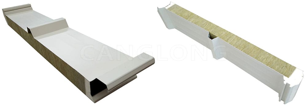 Polyurethane Edge-Sealed Rockwool Roof Panel