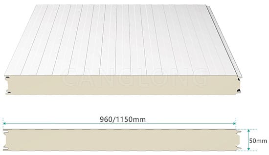 50mm Polyurethane Cold Room Panel