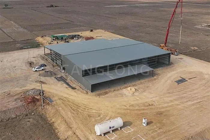 1774 sqm steel structure warehouse in Cambodia 1774 sqm steel structure warehouse in Cambodia