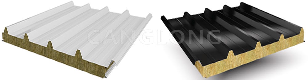 Rock Wool Insulated 5 Ribs Roof Panel