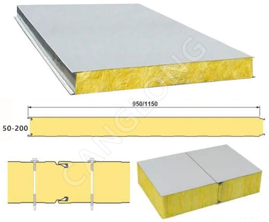 Glass Wool Exterior Wall Sandwich Panel