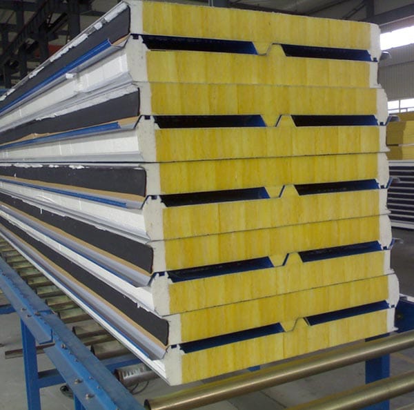 PU edge banding rock wool roof panel
