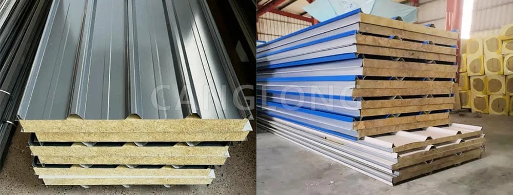 Fireproof Mineral Wool Sandwich Roof Panel