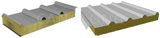 Fireproof Mineral Wool Sandwich Roof Panel