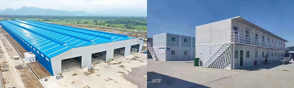 sandwich panel building