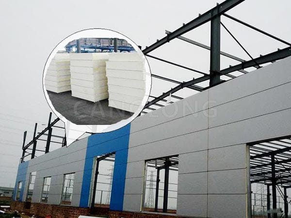 sandwich panel building