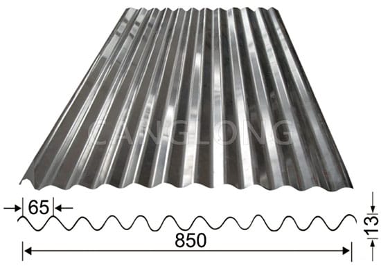 W850 Type Wall Metal Sheet