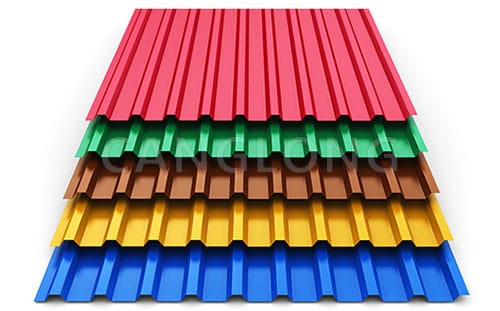 Colored Corrugated Steel Sheets