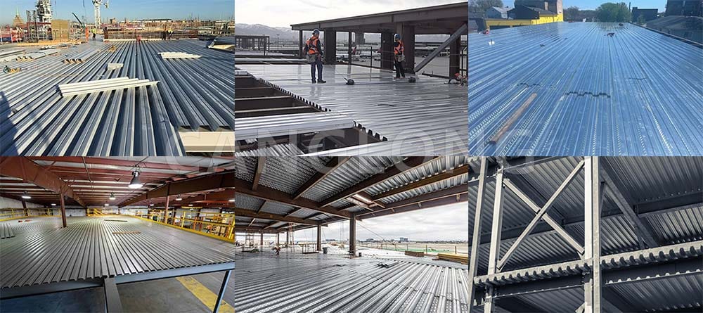 metal decking sheet application