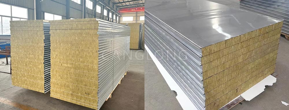 50mm Rockwool Wall Sandwich Panel