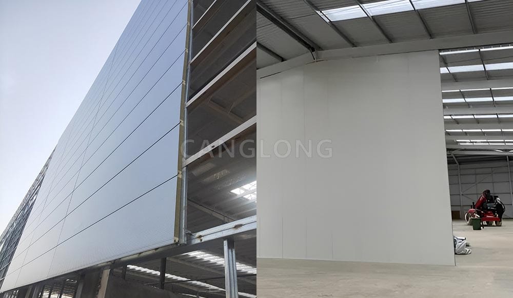 sandwich panel building