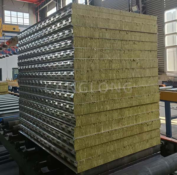 fireproof sound insulation rock wool sandwich panel