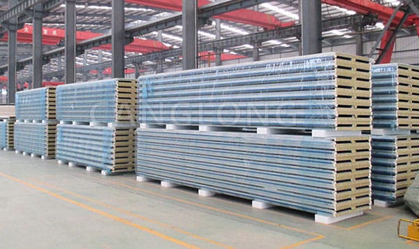 pu edge-sealing rock wool sandwich panels