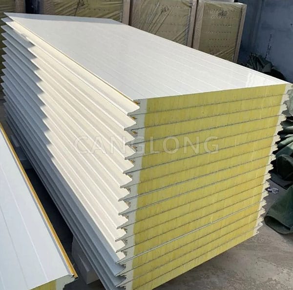 pu edge-sealing rock wool sandwich panels