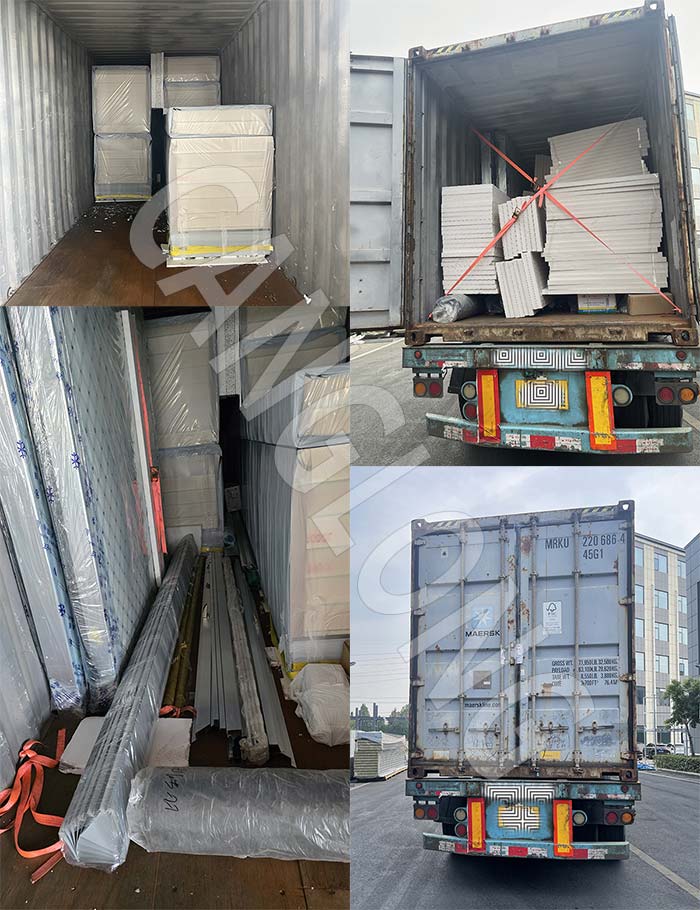 150mm pir coolroom panels shipped