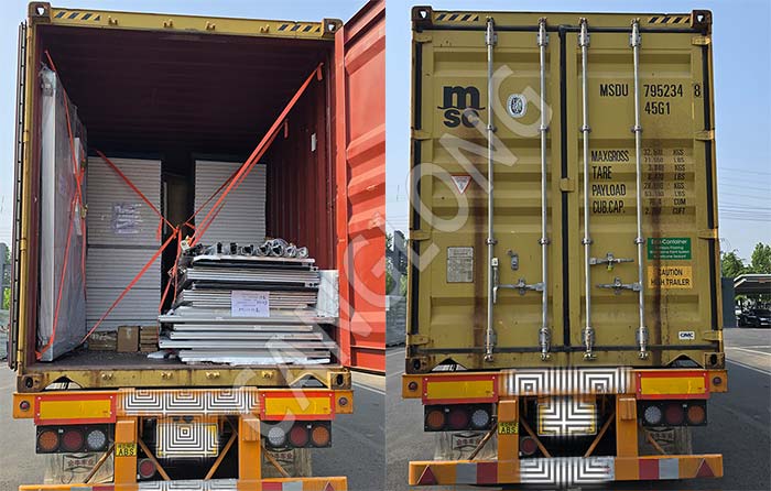 EPS clean room sandwich panel shipped