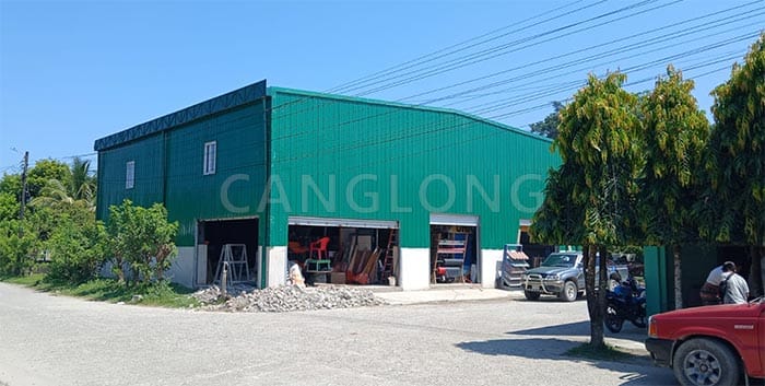 metal sheet warehouse building