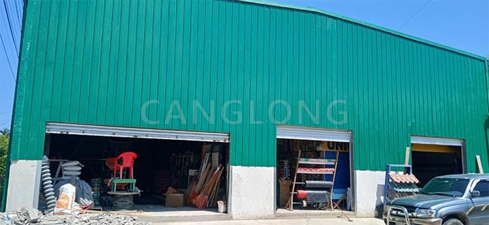 metal sheet warehouse building