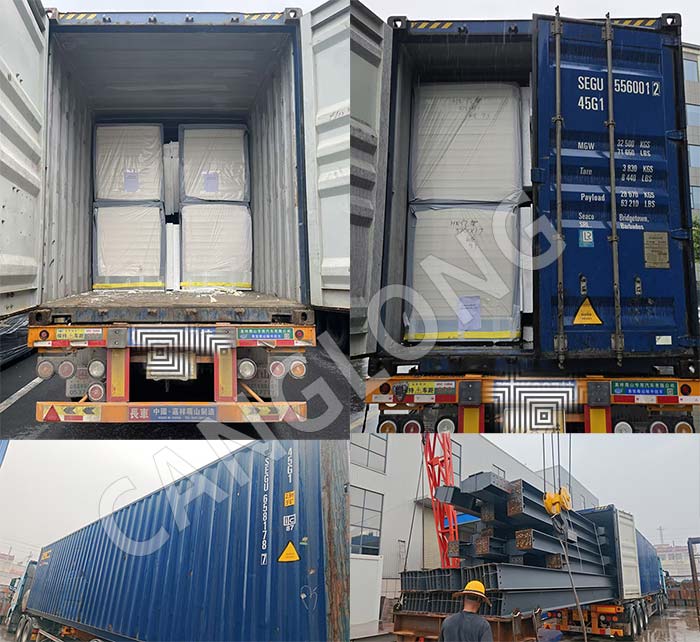 PUF sandwich panels for warehouse