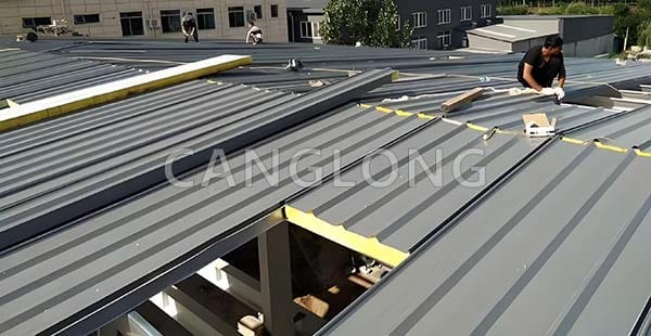 rock wool roof panels installation