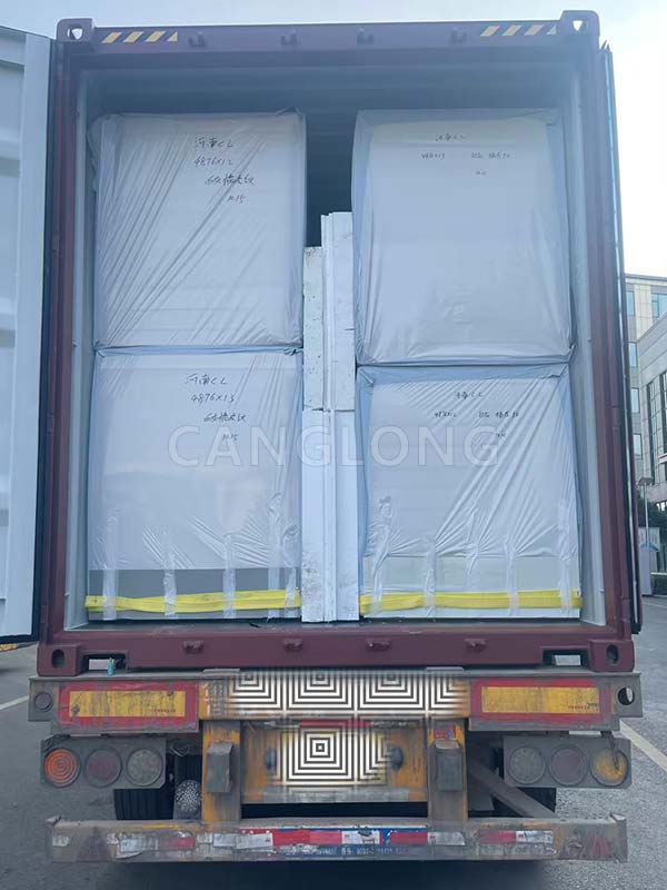 PIR cold storage panels shipment