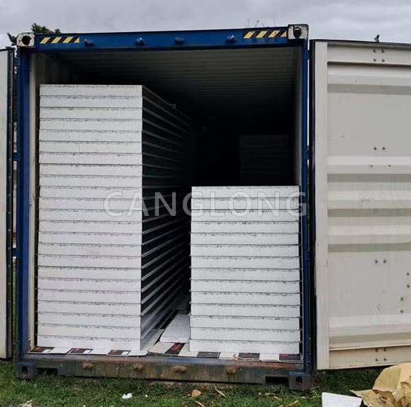 100mm eps wall panels successfully delivered to Costa Rican livestock farm client