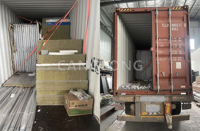 rock wool exterior wall panels shipment