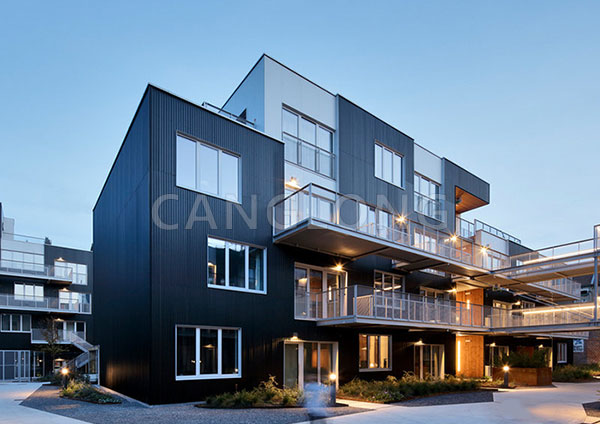 steel sandwich panel building