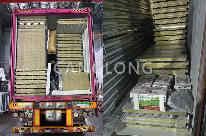 rock wool fireproof boards shipped
