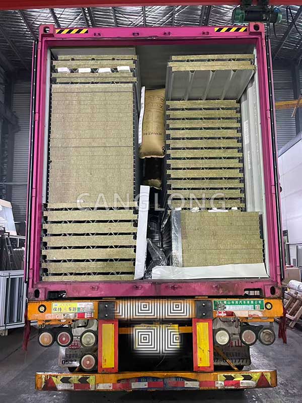 rock wool fireproof boards shipped