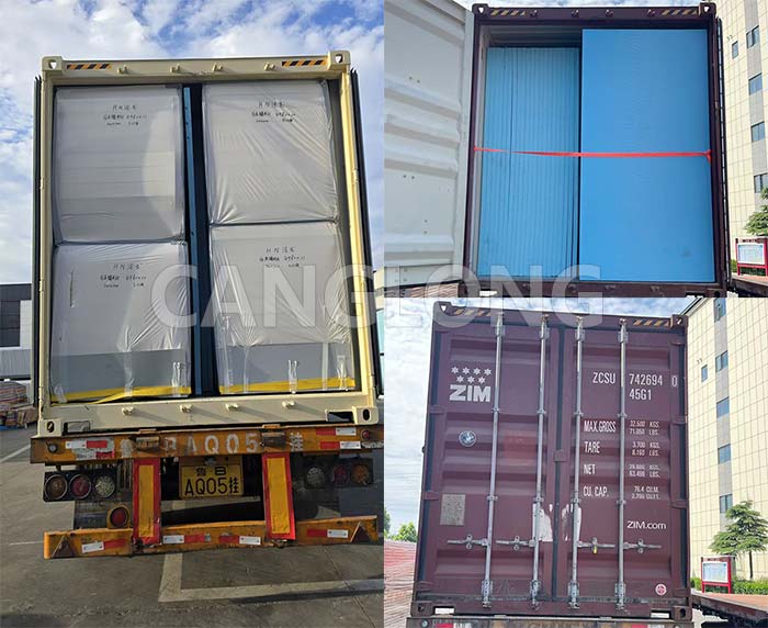PIR cold storage board packaged and shipped