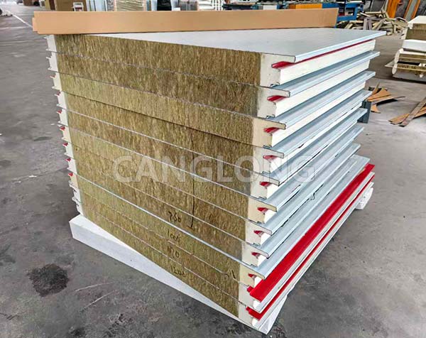 PU-edged rock wool panels