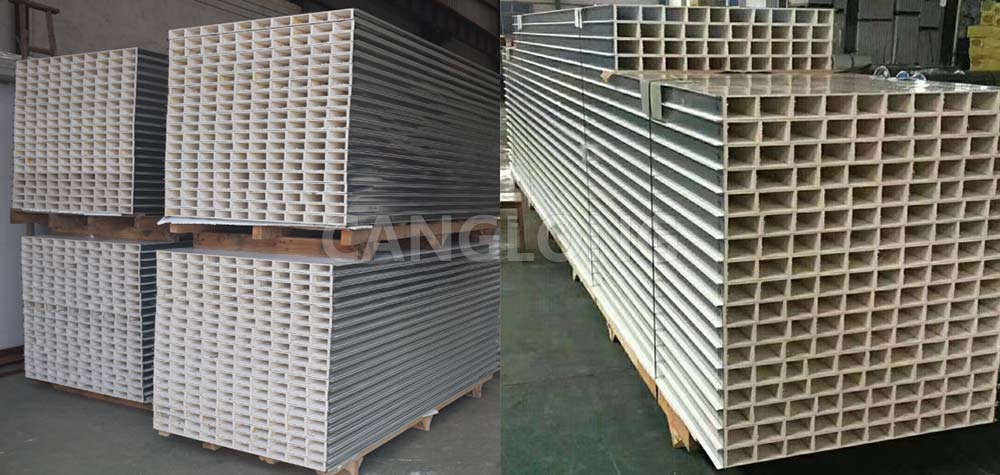 Hollow Glass Magnesium Sandwich Panel