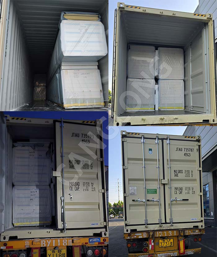 PU sandwich insulation panels shipment
