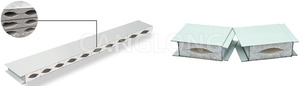 Magnesium Oxysulfide Sandwich Panel